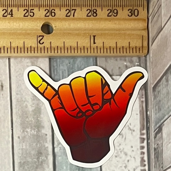 🌀10/$10🌀 Shaka Brah Hawaiian Culture & Surfing Reusable Vinyl Sticker Decal - Picture 1 of 1